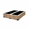 Cama Box Baú Casal Colchão Espuma D45 + Box Bipartido Sintético Bege Serra Negra 67x138x188 - 2