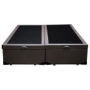 Ver imagem 4 de Cama Box Baú Casal Colchão Espuma D45 + Box Bipartido Sintético Marrom Serra Negra 62x138x188