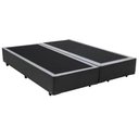 Ver imagem 2 de Cama Box Casal Colchão Espuma D33 Bordado + Box Bipartido Sintético Cinza Serra Negra 58x138x188