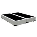 Ver imagem 2 de Cama Box Casal Colchão Espuma D33 Bordado + Box Bipartido Sintético Branco Serra Negra 55x138x188