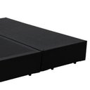 Ver imagem 3 de Cama Box Casal Colchão Espuma D33 Bordado + Box Bipartido Sintético Preto Serra Negra 55x138x188
