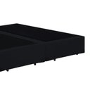 Ver imagem 3 de Cama Box Casal Colchão Espuma D33 Bordado + Box Bipartido Suede Preto Serra Negra 55x138x188
