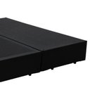 Ver imagem 3 de Cama Box Casal Colchão Espuma D33 Bordado + Box Bipartido Sintético Preto Serra Negra 52x138x188