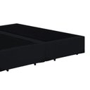 Ver imagem 3 de Cama Box Casal Colchão Espuma D33 Bordado + Box Bipartido Suede Preto Serra Negra 52x138x188