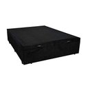 Ver imagem 3 de Cama Box Baú Casal Colchão Espuma D33 + Box Suede Preto Serra Negra 59x138x188