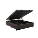 Ver imagem 2 de Cama Box Baú Casal Colchão Espuma D33 + Box Sintético Marrom Serra Negra 62x138x188