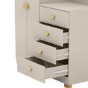 Ver imagem 6 de Cômoda Guarda-roupa Cristal 4 Gavetas 2 Portas Fendi - Vila Rica