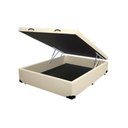 Ver imagem 2 de Cama Box Baú Casal Colchão Espuma D33 + Box Sintético Bege Serra Negra 59x138x188