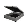 Cama Box Baú Casal Colchão Espuma D33 + Box Sintético Cinza Serra Negra 59x138x188 - 2