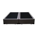Ver imagem 2 de Cama Box Casal Colchão Espuma D33 Bordado + Box Bipartido Sintético Marrom Serra Negra 58x138x188
