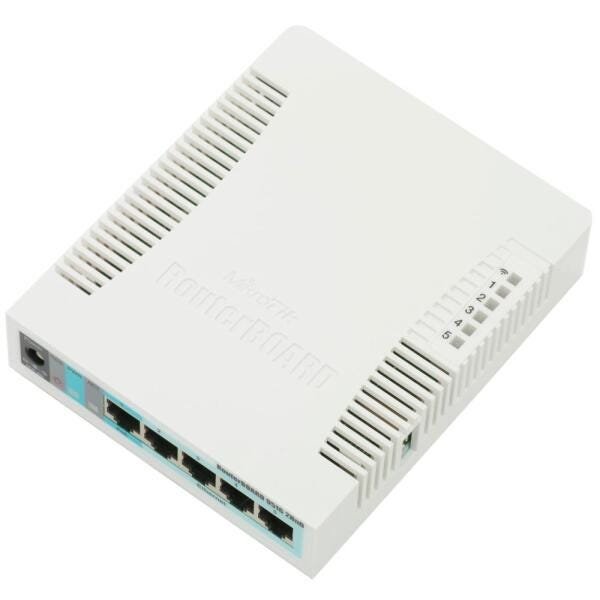 Roteador Wi-Fi Mikrotik - 2.4GHz - 5 Portas Gigabit - RouterOS - RB951G ...