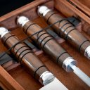 Ver imagem 1 de Conjunto Tri Mestre Cuteleiro Sg 10 Polegadas com Estojo em Madeira