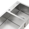 Kit Cuba Dupla Nápoles Aço Inox 304 Calha Oragnizadora Aço Inox e Torneira Milão Monocomando Goldenx - 4