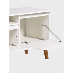 Rack com Prateleira 180cm Mdf Branco Dallas - On Móveis - 11