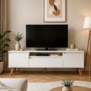 Ver imagem 3 de Rack com Prateleira 180cm MDF Branco Dallas - On Móveis