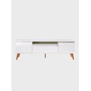 Ver mais imagens de Rack com Prateleira 180cm MDF Branco Dallas - On Móveis