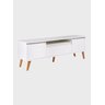 Rack com Prateleira 180cm Mdf Branco Dallas - On Móveis - 8