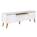 Ver mais imagens de Rack com Prateleira 180cm MDF Branco Dallas - On Móveis