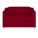 Ver imagem 1 de Namoradeira Decorativa Reforçada Recepção Suede Vermelho