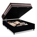 Ver imagem 5 de Cama Box Baú Casal + Colchão de Molas Prime Colchões Classic Superlastic 138x188x64 Cor:preto