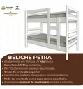 Ver imagem 2 de Beliche Solteiro Petra:branco
