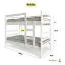 Ver imagem 4 de Beliche Solteiro Petra:branco