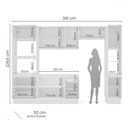 Ver imagem 4 de Cozinha Completa Meena 10 Portas 4 Gavetas 40250062 Branco - Politorno