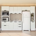 Ver imagem 1 de Cozinha Completa Meena 10 Portas 4 Gavetas 40250062 Branco - Politorno