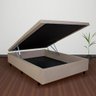 Cama Box Baú Casal com Blindagem Courino Bege Reforçado - 5