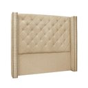 Ver imagem 1 de Cabeceira Cama Box Casal 140 Cm Vicenza Linho Dourado S04 - D'Rossi