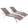 Kit 2 Espreguiçadeiras Ipanema Piscina Jardim Varanda Alumínio Argila - 1
