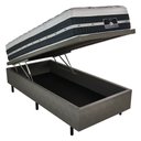 Ver imagem 2 de Cama Box Solteiro Americano Baú Molas Pocket Silver Star Air Castor 96x203