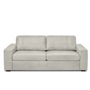 Ver imagem 6 de Sofá Decorativo Agatha 2 Lugares Sala de Estar 150cm Pés em Madeira Couro Off White G88 - Gran Belo