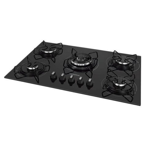 Cooktop À Gás Mondial Ctg-03 5 Queimadores Glp Preto Bivolt