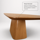 Ver imagem 6 de Mesa para Sala de Jantar Barril em MDF Orgânica Yescasa Marrom/Castanho Mel