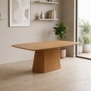 Ver imagem 1 de Mesa para Sala de Jantar Barril em MDF Orgânica Yescasa Marrom/Castanho Mel