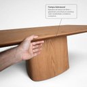 Ver mais imagens de Mesa para Sala de Jantar Barril em MDF Orgânica Yescasa Marrom/Castanho Mel