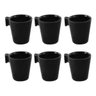 MINI CANECA XÍCARA CAFÉ CHÁ CERÂMICA PRETA 6 PCS 80ML - ILOVECOFFEE - 1