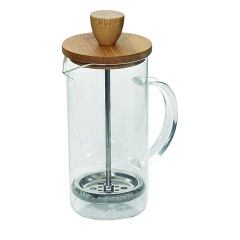 CAFETEIRA PRENSA FRANCESA COM TAMPA DE BAMBU 600 ML - ILOVECOFFEE
