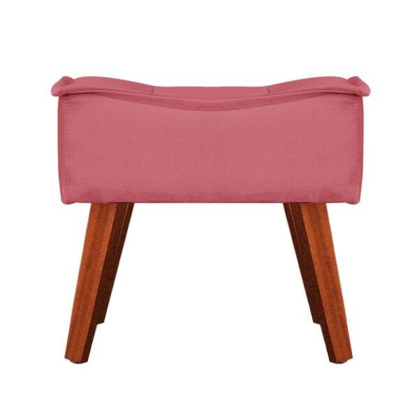 Puff Opala Decorativo Suede Rosa Goiaba - D'Rost - 2