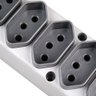 Extensão Elétrica Bivolt com 5 Tomadas 2 P + T 10 a com Cabo de 1 - 5