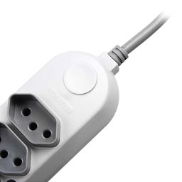 Extensão Elétrica Bivolt com 5 Tomadas 2 P + T 10 a com Cabo de 1 - 3