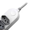 Extensão Elétrica Bivolt com 5 Tomadas 2 P + T 10 a com Cabo de 1 - 3