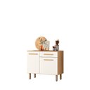Ver imagem 5 de Balcão para Cozinha 90cm Lemon Carvalho/off White Nicioli