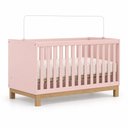 Ver imagem 4 de Quarto de Bebê Flora Guarda Roupa 2 Portas Cômoda 4 Gavetas Berço Qmovi