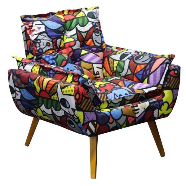 Poltrona Opala Decorativa Romero Brito Exclusiva - D'Rost - 3