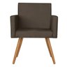 Kit 2 Poltronas Nina Decorativa Suede Castor - Kasa Sofá - 2