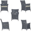 Ver imagem 5 de 2 Poltronas e 1 Mesa Igapó em Alumínio Pintura Marrom Corda Náutica Estofado 7