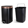 Lixeira Quadrada preta 6 litros Healer - 2