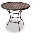 Ver imagem 2 de Conjunto de Mesa Fibra Sintética Arcobalena - 4 Poltronas + 1 Mesa - Tecido Revieira Marrom